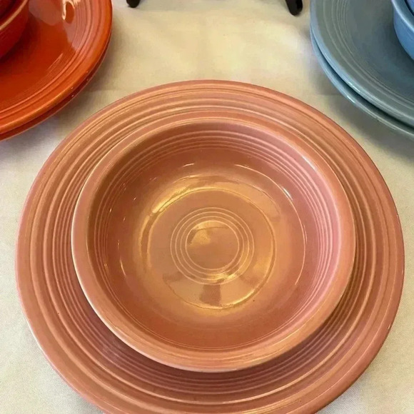 Vintage Homer Laughlin Multicolor Fiestaware China Set of 11 - Picture 2 of 9